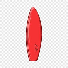 Surfboard icon in cartoon style isolated on background for any web design 