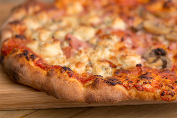 Premium pizza on a plate.​