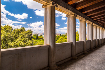 Fototapeta premium Stoa of Attolos in Athens, Greece