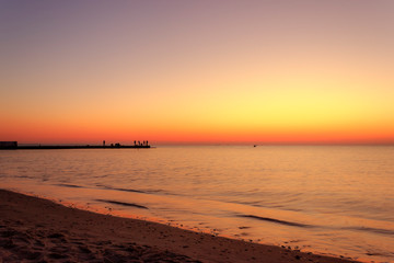 sunrise at the seaside