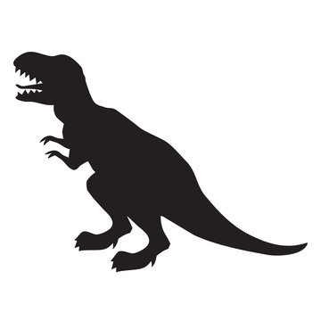 T-rex silhouette vector illustration image