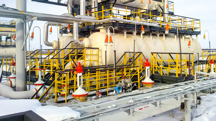 Separator. Equipment for oil separation. Modular oil treatment unit. Bulite for separation.