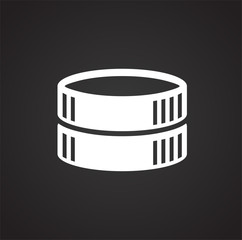 Coin icons set on white background for graphic and web design, Modern simple vector sign. Internet concept. Trendy symbol for website design web button or mobile app