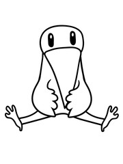rabe krähe sitzend boden vogel küken vögelchen comic cartoon süß niedlich clipart design cool gemalt