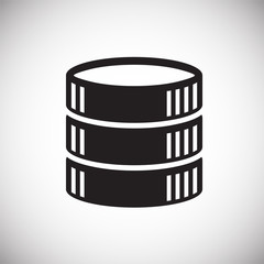 Coin icons set on white background for graphic and web design, Modern simple vector sign. Internet concept. Trendy symbol for website design web button or mobile app