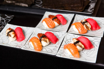 Photo of sushi on plate.