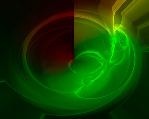 abstract digital fractal, beautiful design