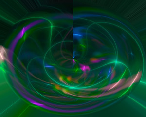 abstract digital fractal, beautiful design