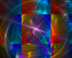 abstract digital fractal, beautiful design