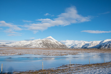 Hoffell mountain in Hornafjordur in south Iceland