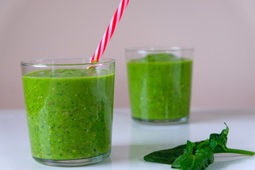 Detox smoothie with spinach