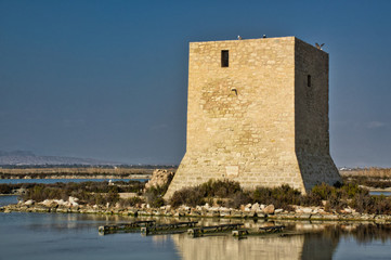 castillo en el pantano