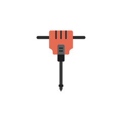 drill, jackhammer, labor icon. Element of color construction icon. Premium quality graphic design icon. Signs and symbols collection icon for websites, web design, mobile app