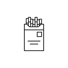 cigarettes, good wills, tobacco, box icon. Element of quit smoking for mobile concept and web apps icon. Thin line icon for website design and development, app development