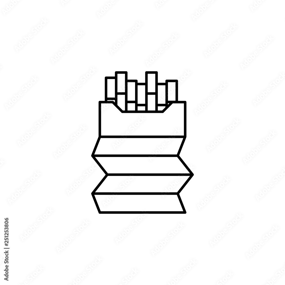 Poster cigarettes, will, quit smoking, tobacco icon. element of quit smoking for mobile concept and web app