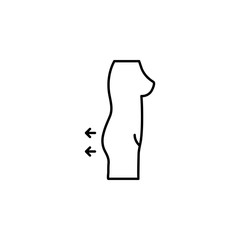 butt, plastic surgery icon. Element of plastic surgery for mobile concept and web apps icon. Thin line icon for website design and development, app development