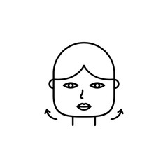 reshape, plastic surgery icon. Element of plastic surgery for mobile concept and web apps icon. Thin line icon for website design and development, app development