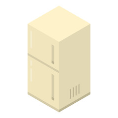 Garage fridge icon. Isometric of garage fridge vector icon for web design isolated on white background