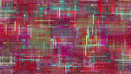 Checkered multicolored patchwork pattern as abstract background.