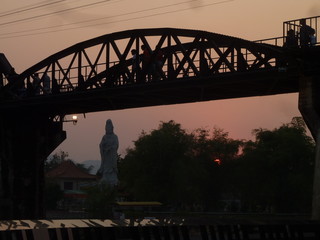 Train Bridge at sunset