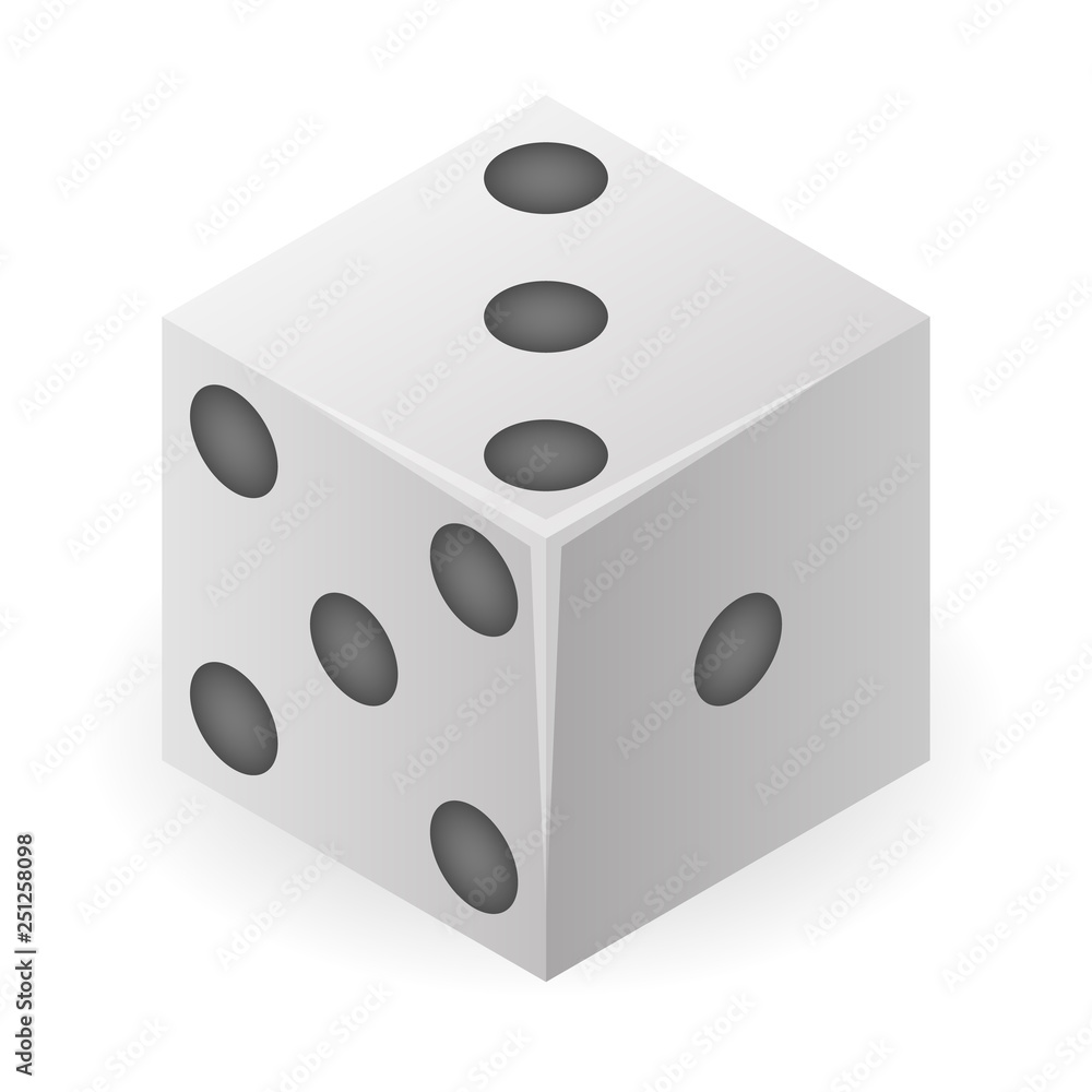 Poster gamble dice icon. isometric of gamble dice vector icon for web design isolated on white background
