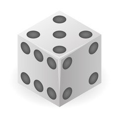 Style dice icon. Isometric of style dice vector icon for web design isolated on white background