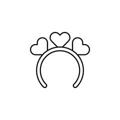clover, costume, headband icon. Element of Patrick day for mobile concept and web apps illustration. Thin line icon for website design and development, app development