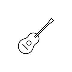 flok, guitar, instrument, musical, string icon. Element of Patrick day for mobile concept and web apps illustration. Thin line icon for website design and development