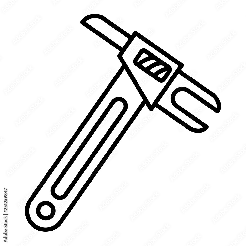 Poster architectural key icon. outline architectural key vector icon for web design isolated on white backg