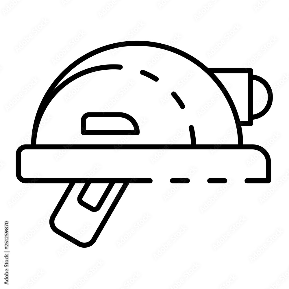 Poster architectural helmet icon. outline architectural helmet vector icon for web design isolated on white