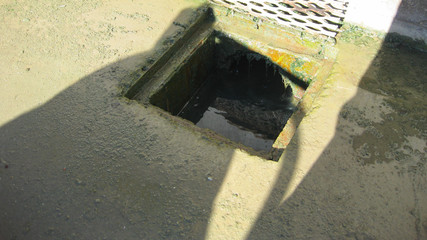 Well of sewage