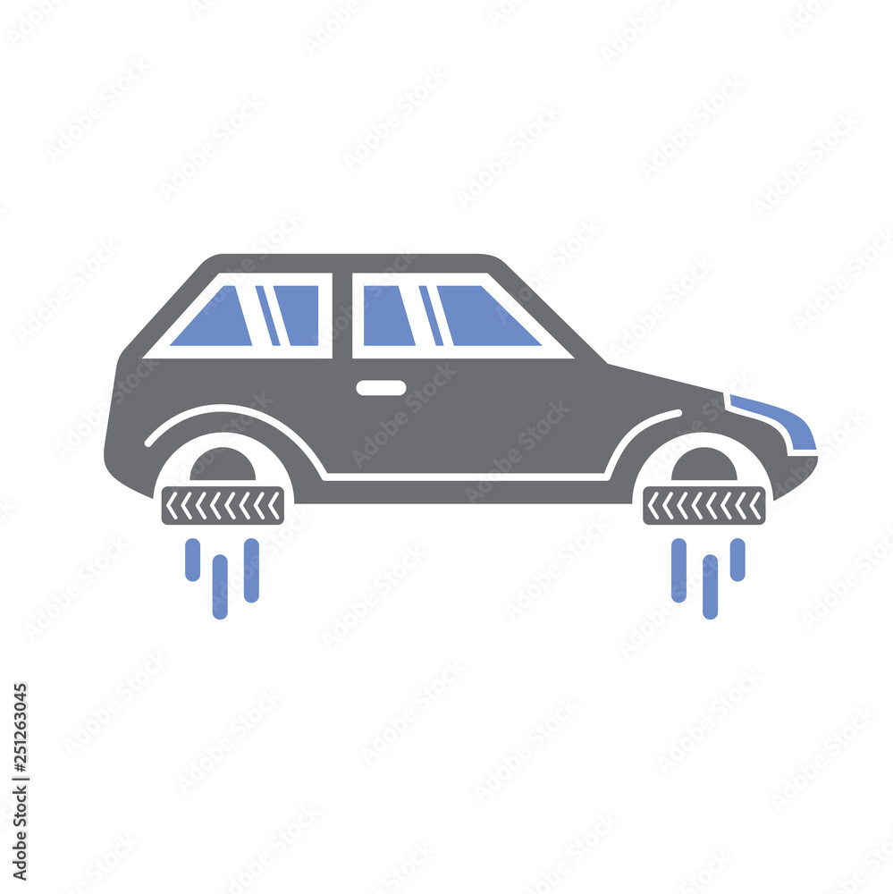 Poster flying car icon on white background for graphic and web design, modern simple vector sign. internet 