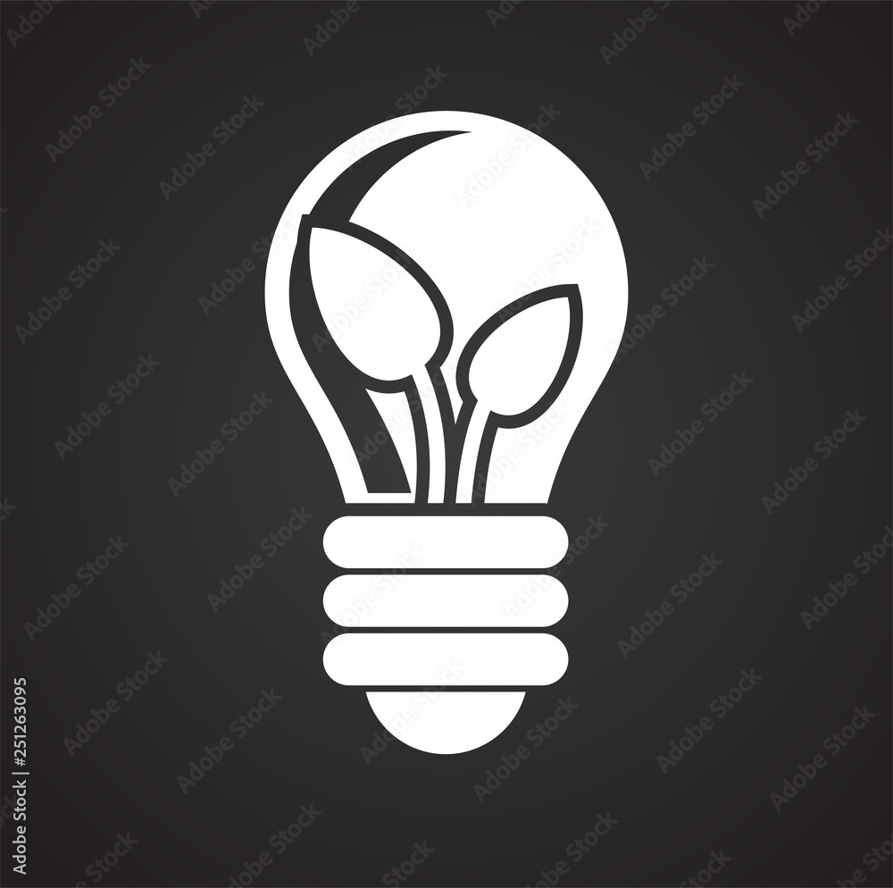 Poster eco energy icon on white background for graphic and web design, modern simple vector sign. internet 