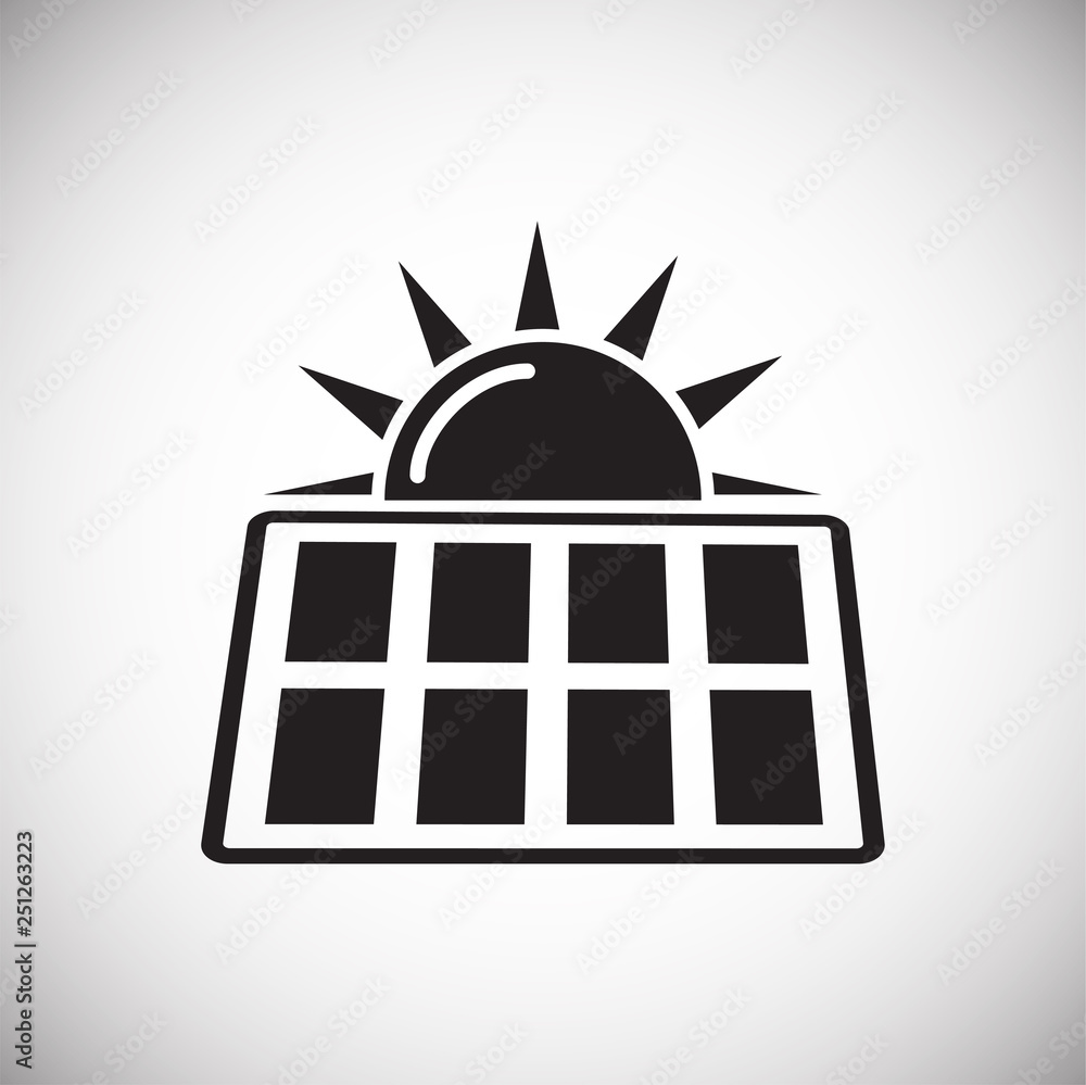 Poster solar battery icon on white background for graphic and web design, modern simple vector sign. intern