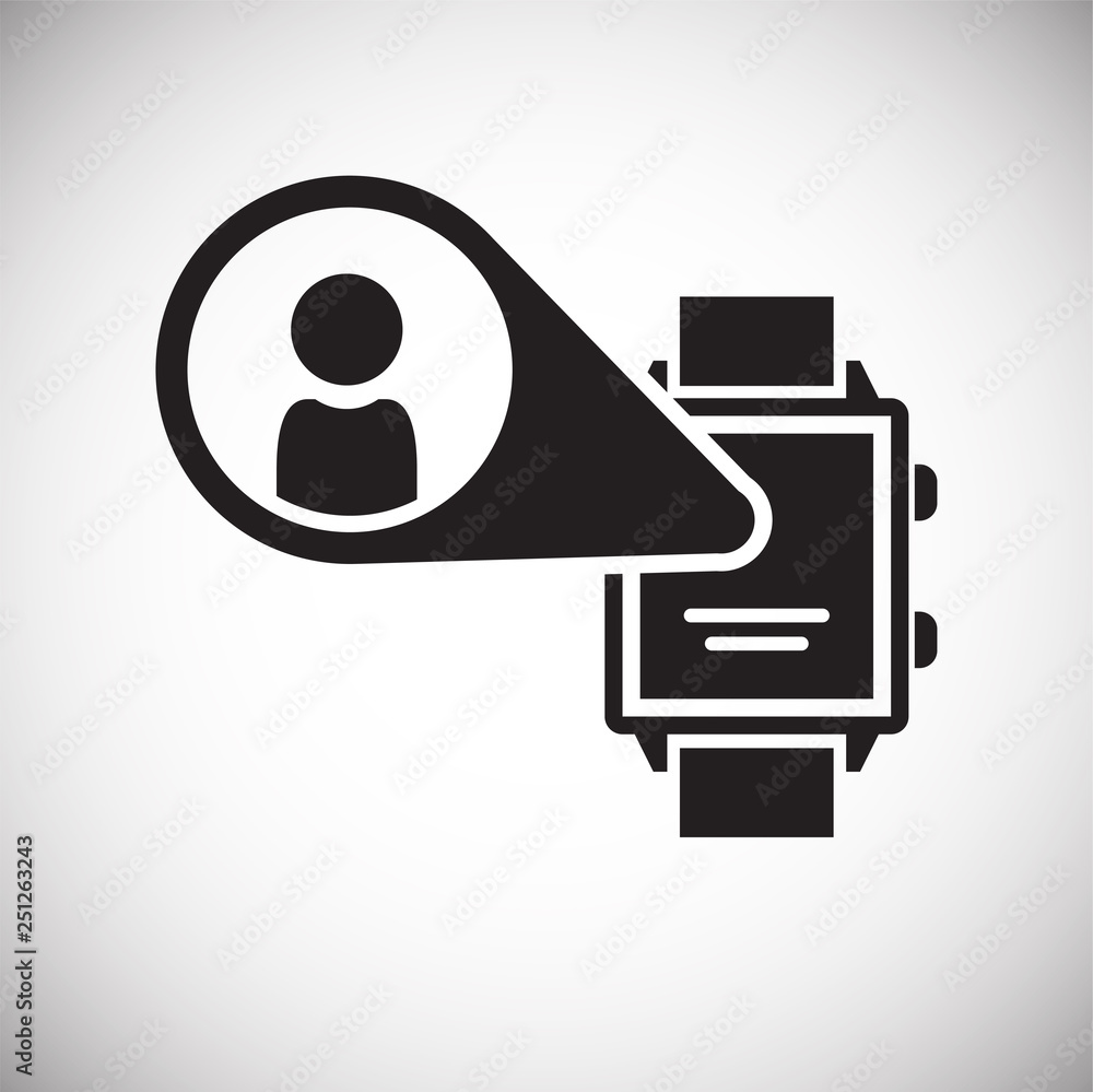 Poster augmented reality icon on white background for graphic and web design, modern simple vector sign. in