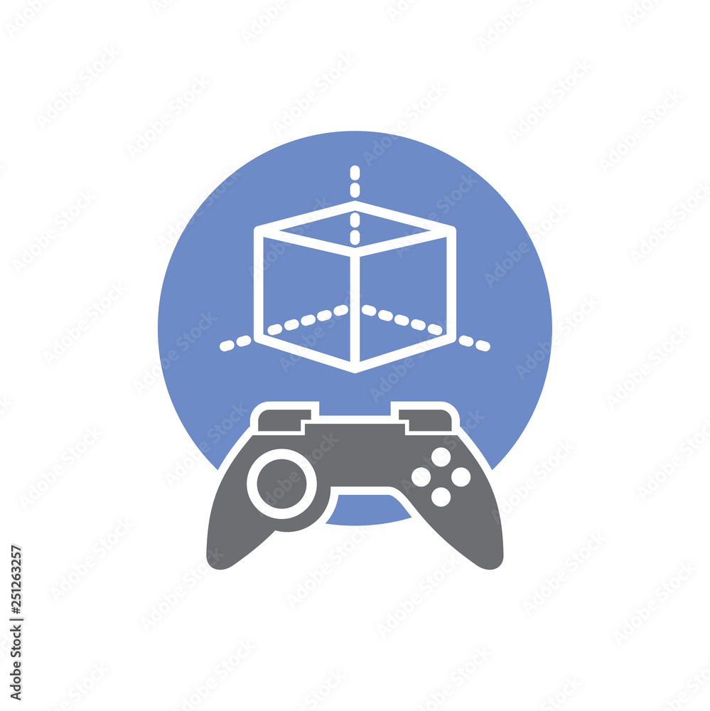 Poster augmented reality icon on white background for graphic and web design, modern simple vector sign. in