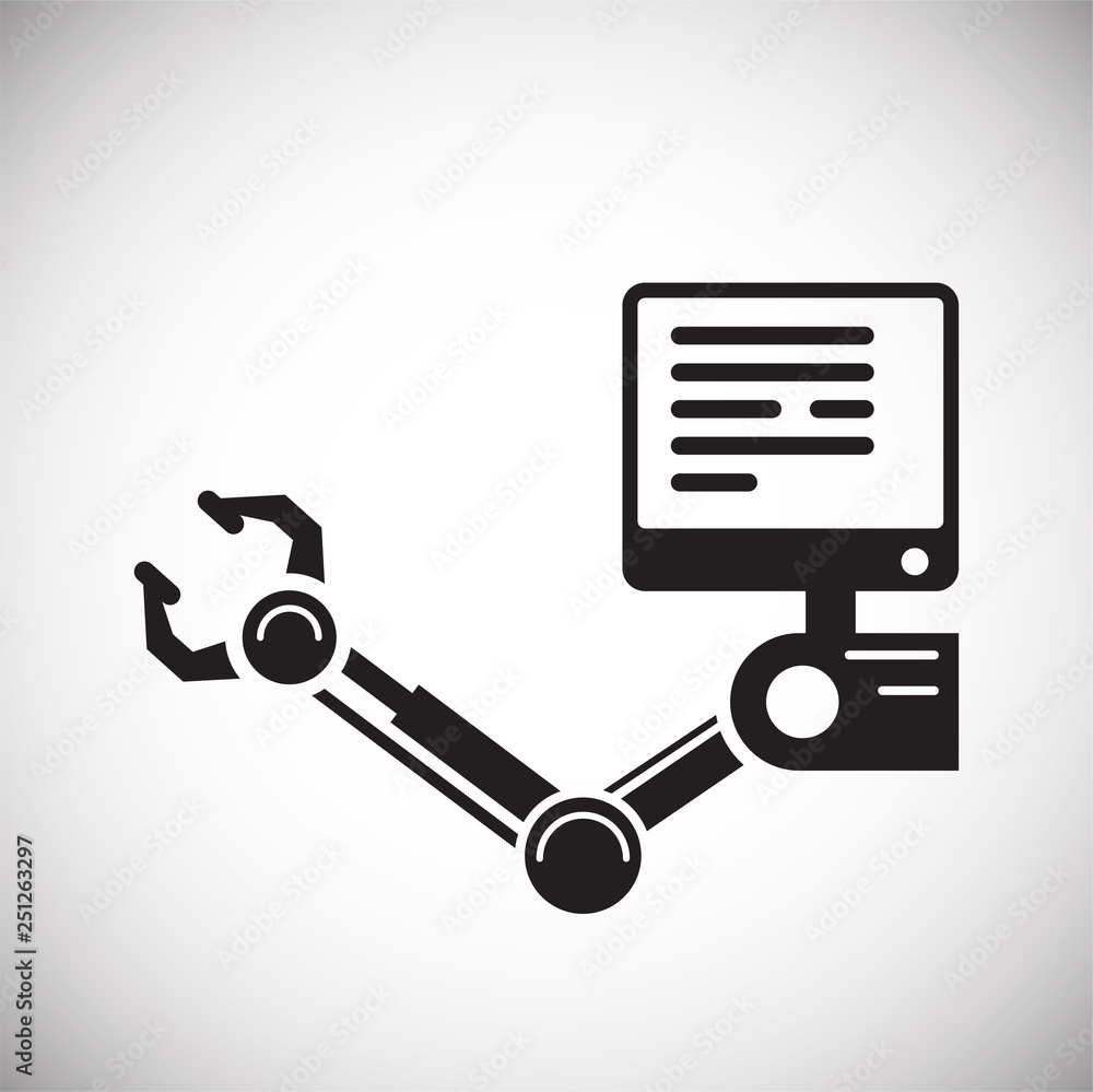 Poster 3d printer icon on white background for graphic and web design, modern simple vector sign. internet 