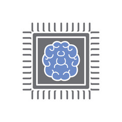 Brain cloud storage icon on white background for graphic and web design, Modern simple vector sign. Internet concept. Trendy symbol for website design web button or mobile app