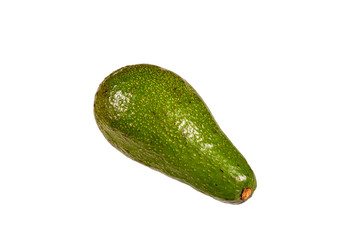 Ripe avocado fruit isolated on a white background