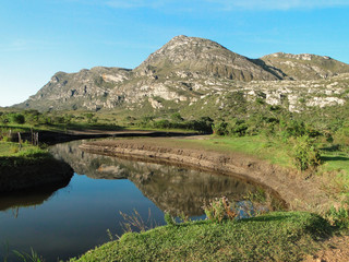 river in the village of Lapinha da Serra, Minas Gerais, Brasil