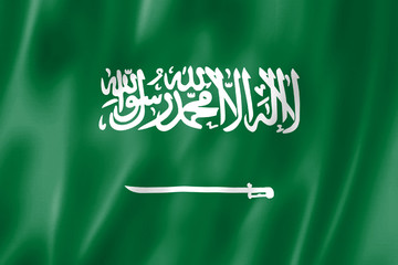 Flag Of Saudi Arabia. Kingdom of Saudi Arabia-illustration.