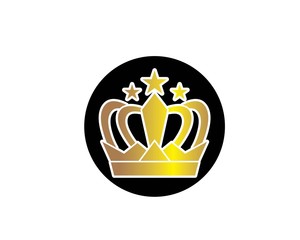 crown logo icon vector illustration