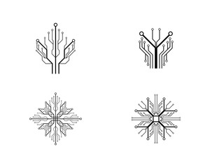 Circuit logo template