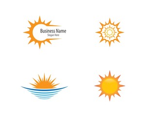Sun logo template
