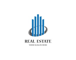 Real estate logo icon illustration