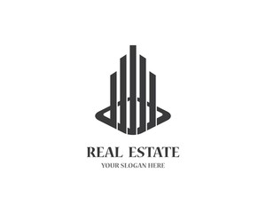 Real estate logo icon illustration