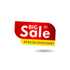 Big Sale Special Discount Label Vector Template Design Illustration