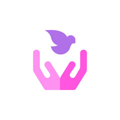 Woman's day, freedom icon. Element of color Woman's day icon. Premium quality graphic design icon. Signs and symbols collection icon