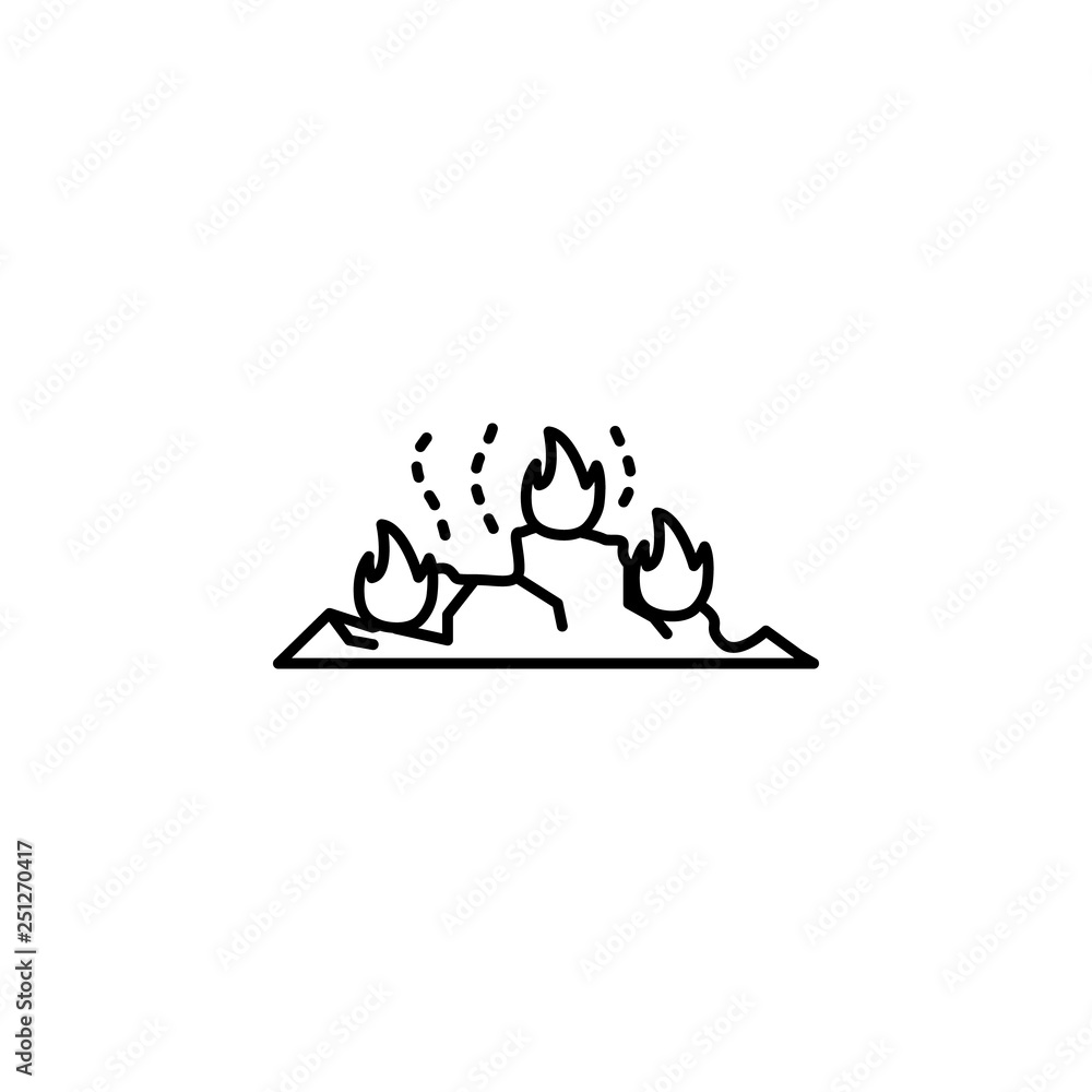 Poster air pollution, garbage icon. Element of air pollution for mobile concept and web apps icon. Thin line icon for website design and development, app development