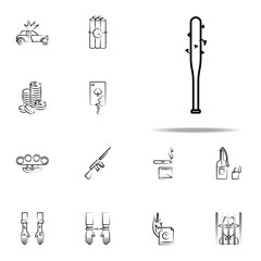 baseball, bat, gang, criminal icon. mafia icons universal set for web and mobile